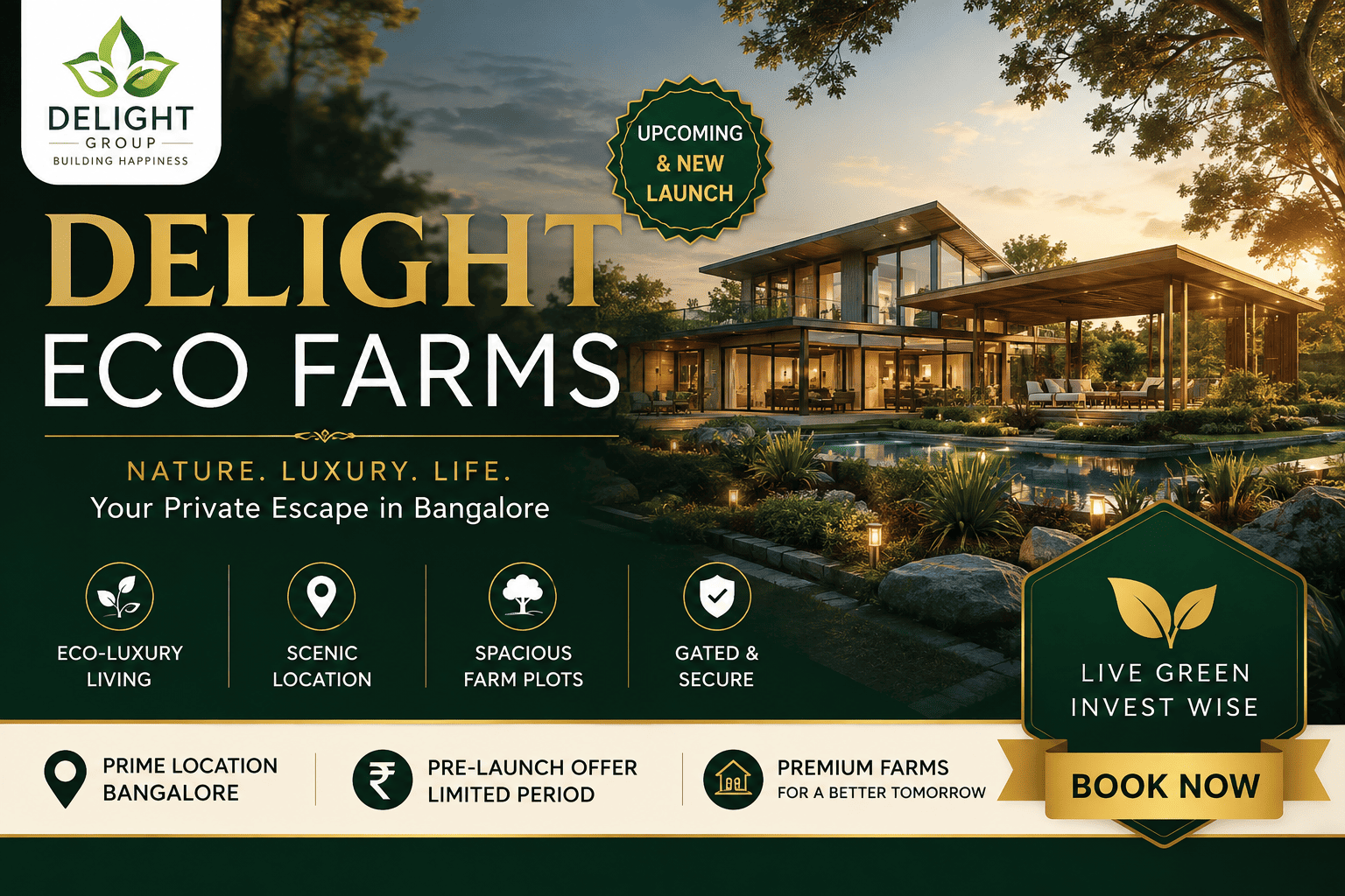 Delight Eco Farms Projects Bangalore
